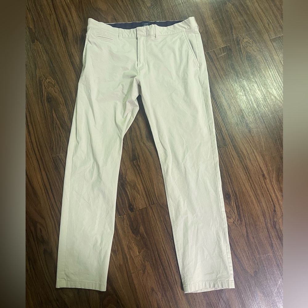 J. Crew Men's tech pant Light Tan Chinos 34 x 30